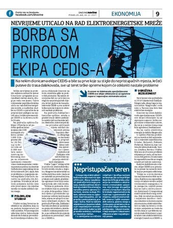 Borba s prirodom ekipa CEDIS-a